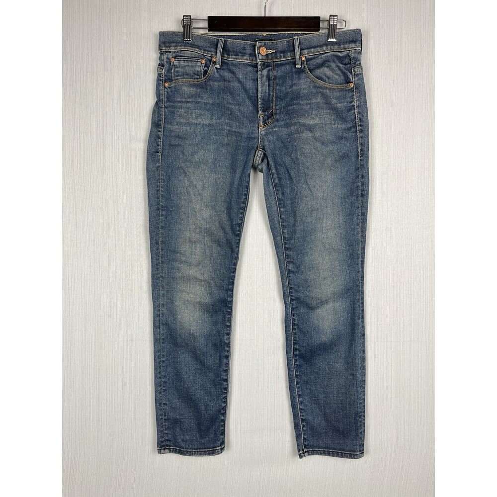 Mother Jeans Womens 27 Blue The Looker Skinny Mid Rise Stretch Dark Wash Denim - Picture 2 of 14